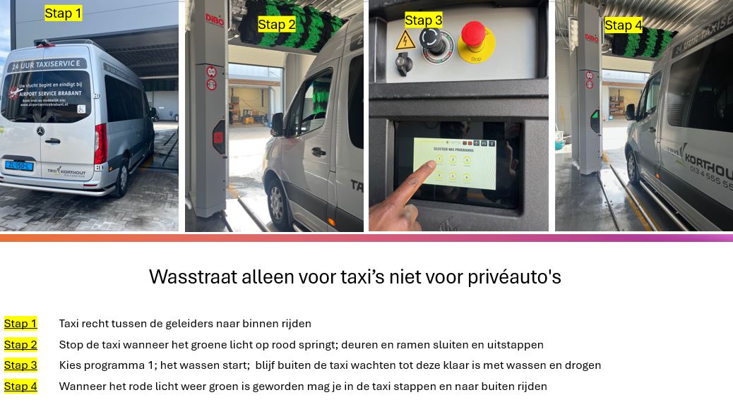 Wasstraat instructies