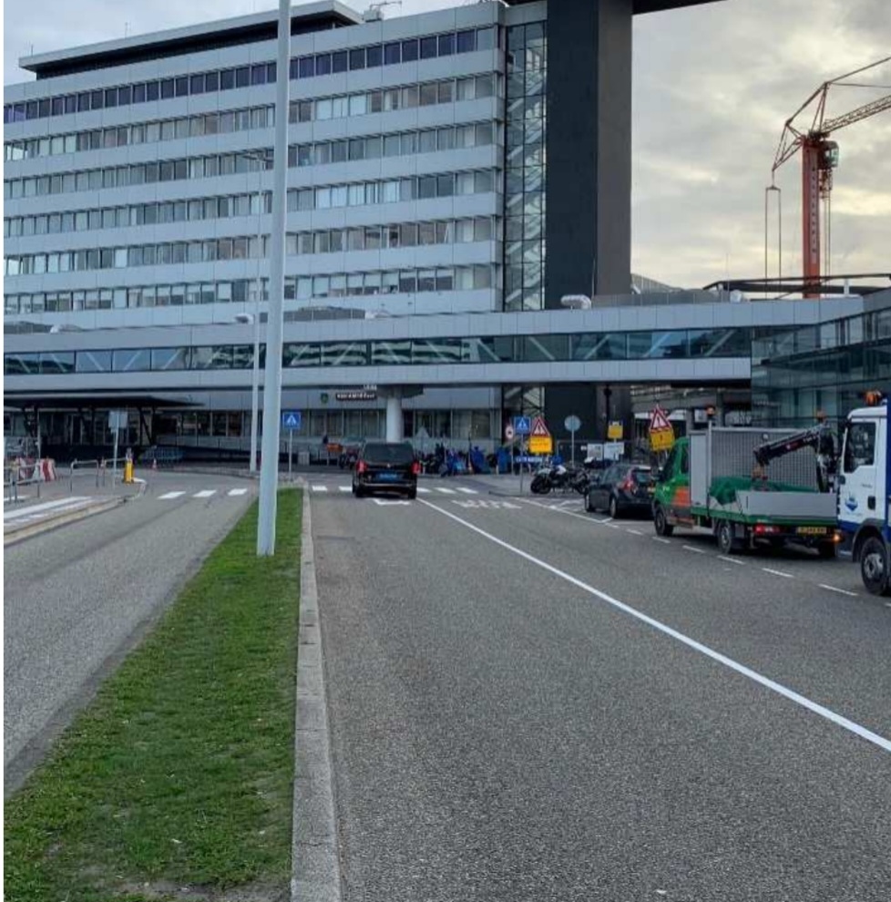Aanrijroute Transavia pick-up point Schiphol