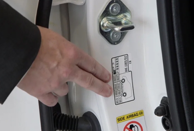 Bandenspanning op sticker