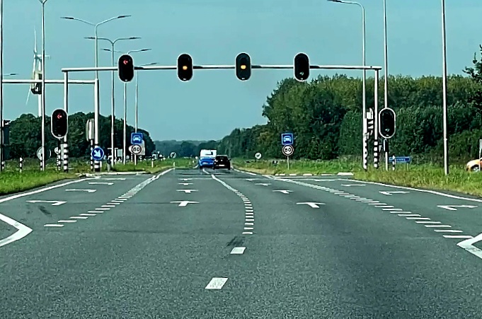 Oranje verkeerslichten