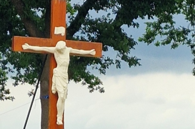 Waar staat dit kruisbeeld?